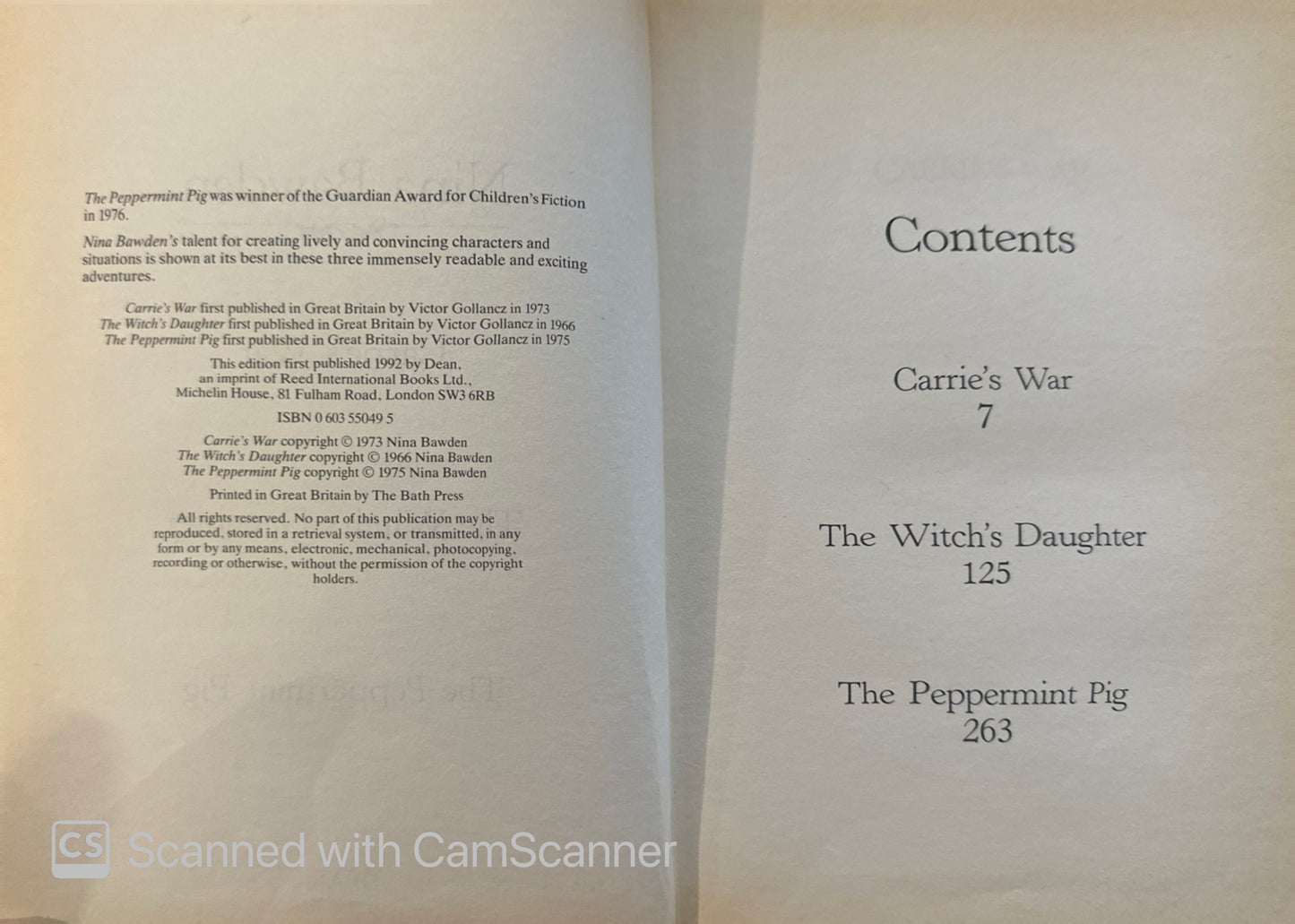 Carrie's War by Nina Bawden (Paperback, 1992)