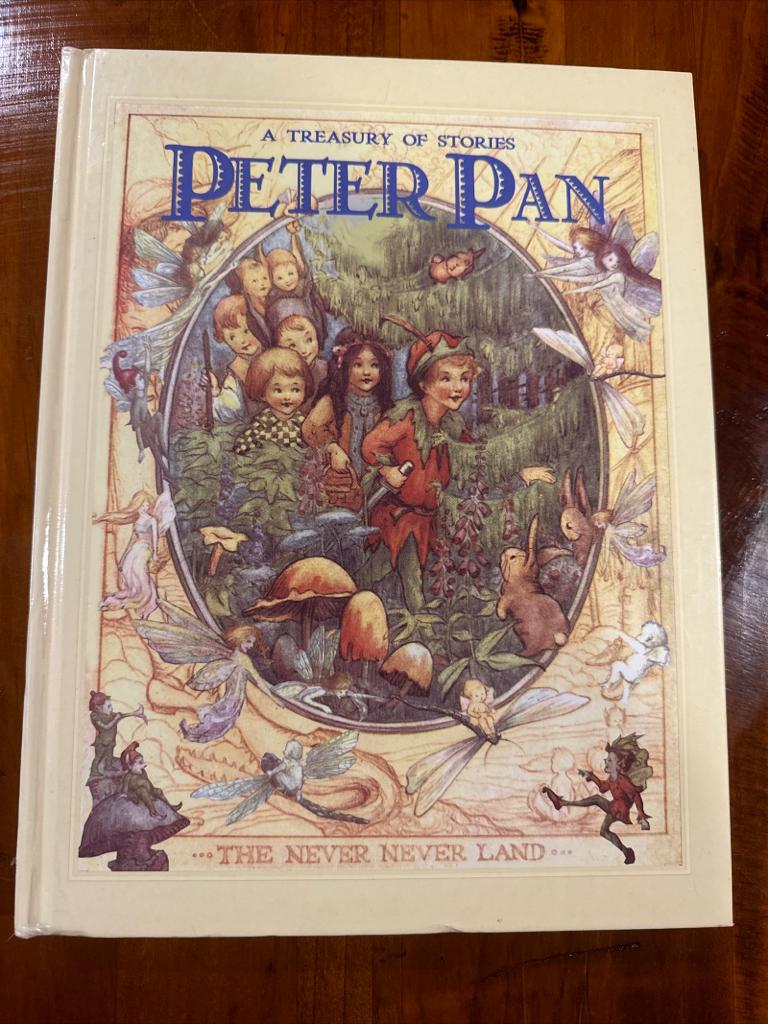 Peter Pan & Wendy Book by J M Barrie A Treasury of Stories Illustrated Hardcover
