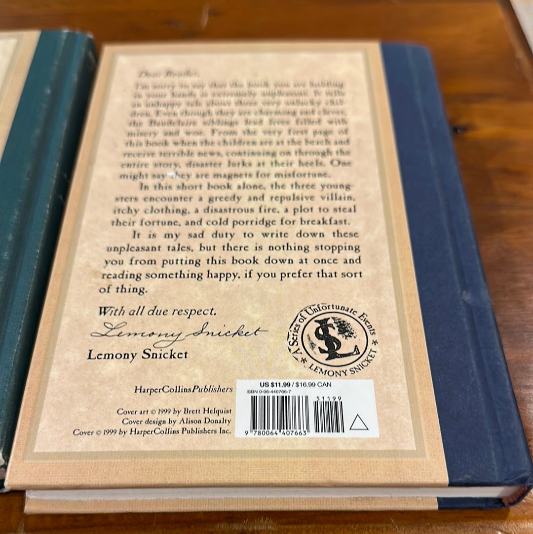 A Series of Unfortunate Events #1, 2 & 3- by Lemony Snicket