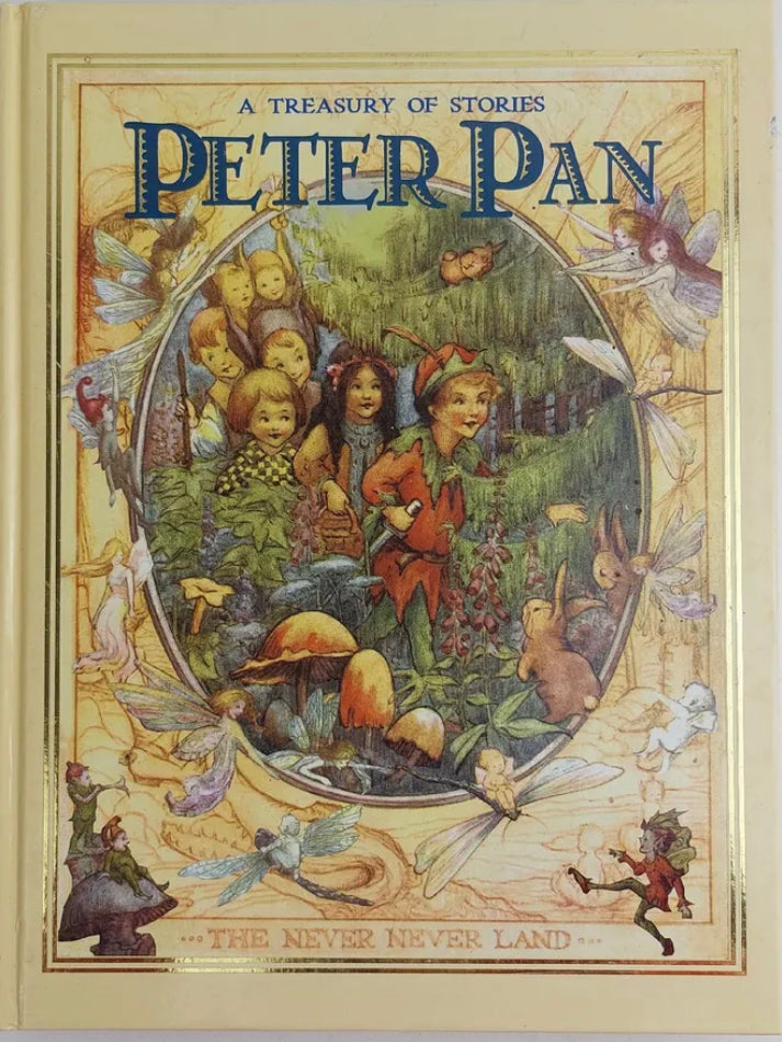 Peter Pan & Wendy Book by J M Barrie A Treasury of Stories Illustrated Hardcover