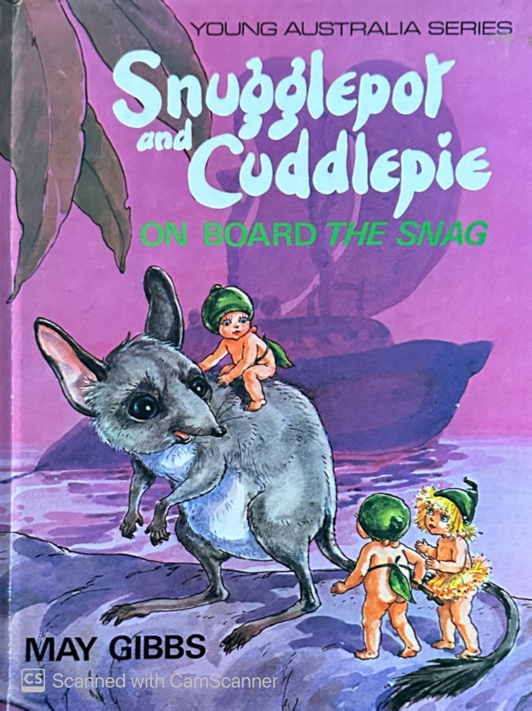 Vintage MAY GIBBS Snugglepot and Cuddlepie on Board the Snag Hardcover