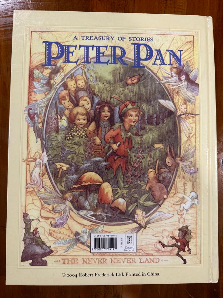 Peter Pan & Wendy Book by J M Barrie A Treasury of Stories Illustrated Hardcover