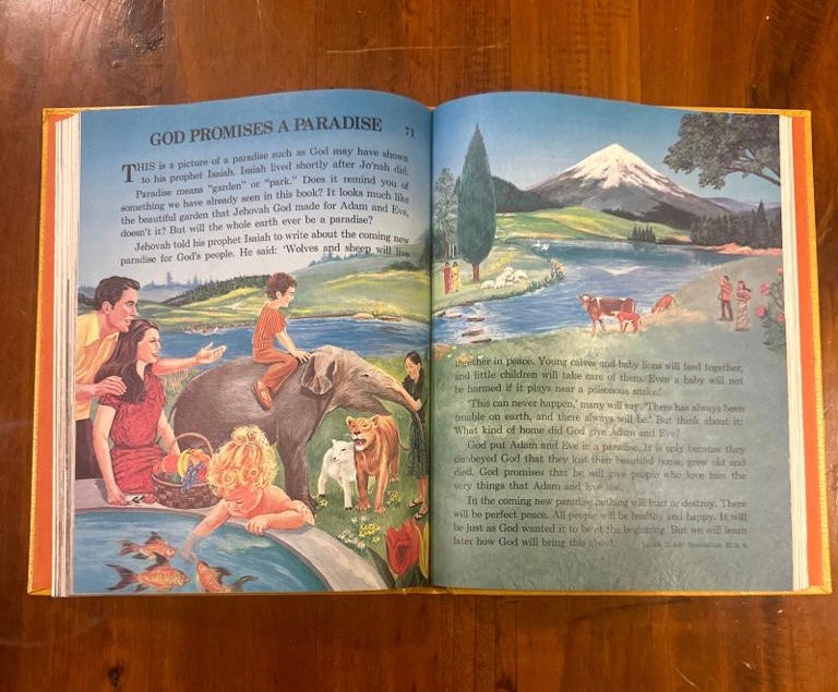 My Book Of Bible Stories Watch Tower Tract Society 1st Ed Vintage 1978 HARDCOVER